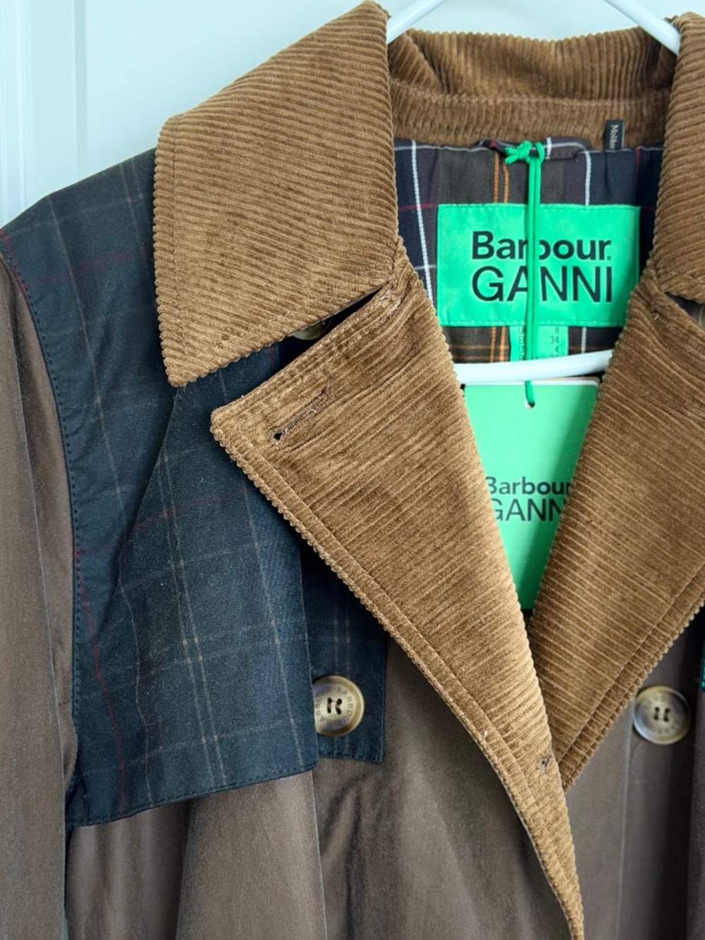 Barbour & Ganni coat Woman